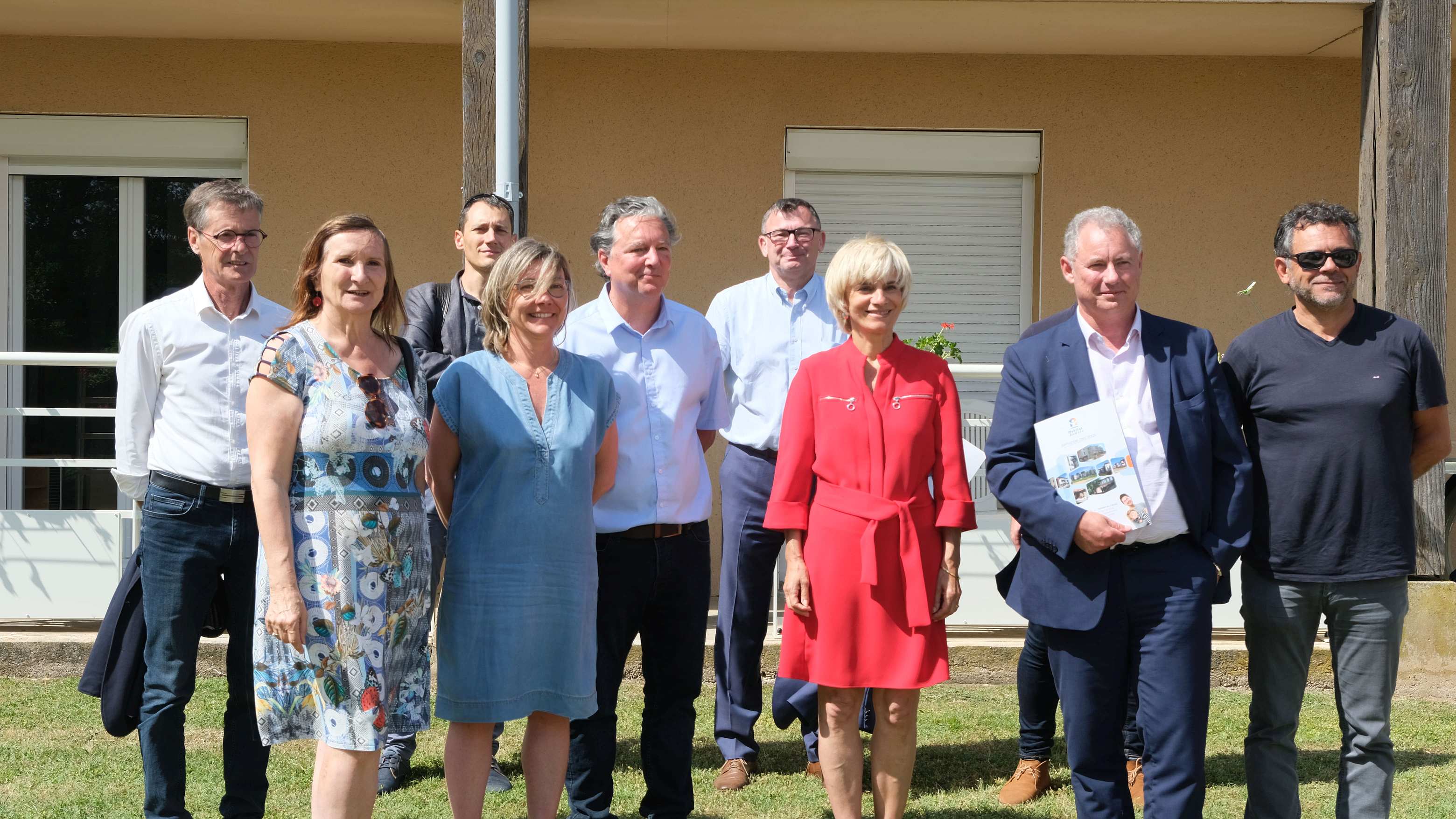 Inauguration des travaux réalisés par Habitat Audois avec l'ensemble des partenaires