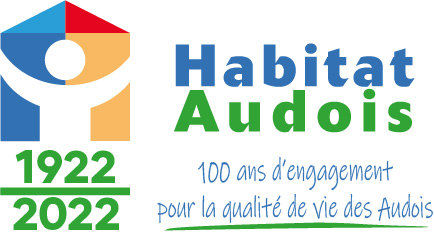 Logo Habitat Audois centenaire 1922 2022