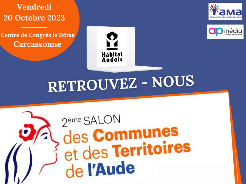 Salon des maires de l'Aude 2023 à Carcassonne avec Habitat Audois