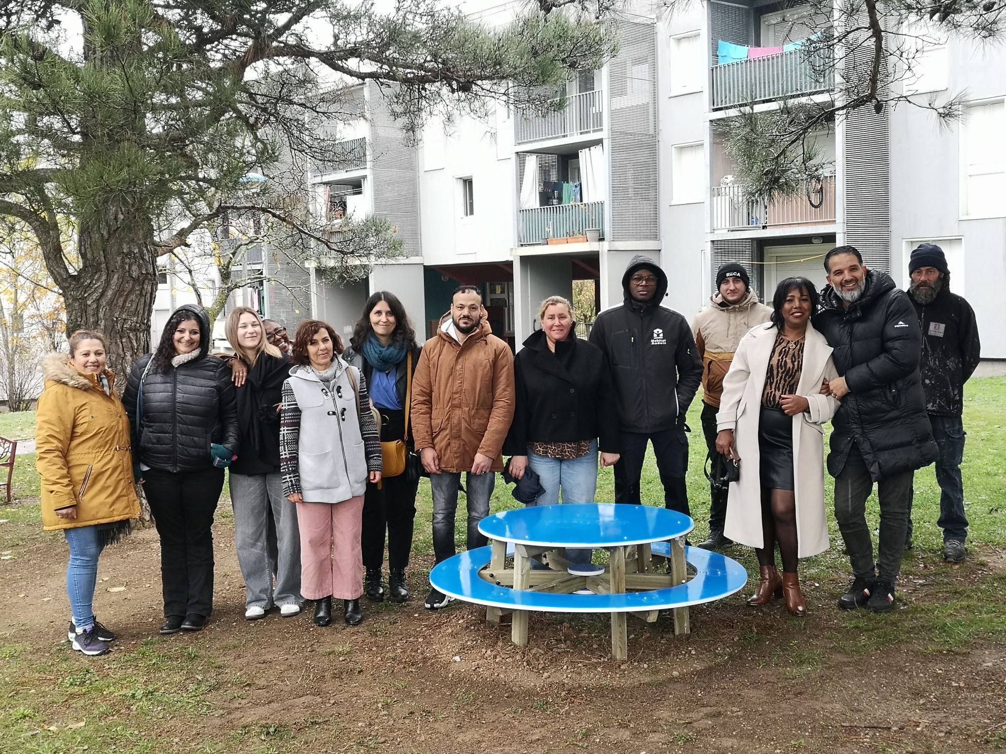 les partenaires et les équipes qui ont euvré sur ce chantier tremplin à Fleming