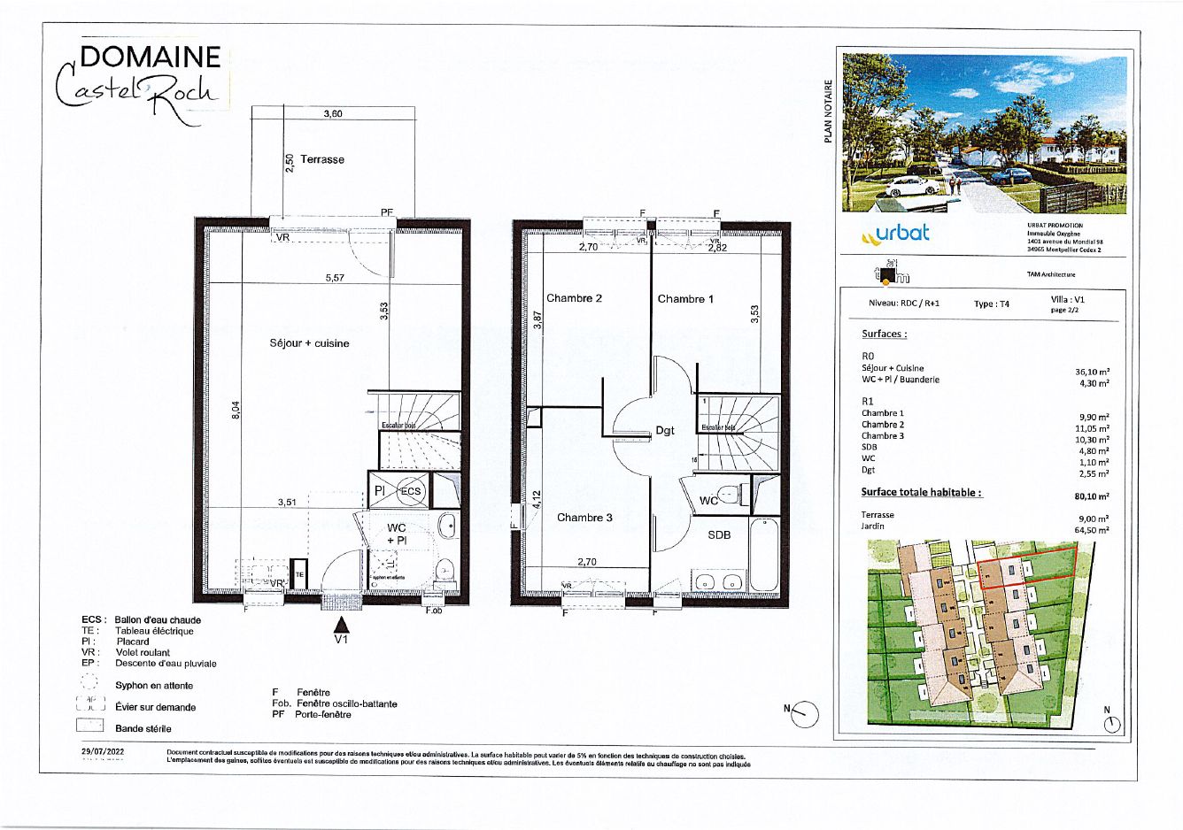 plan de vente notaire domaine castel roch