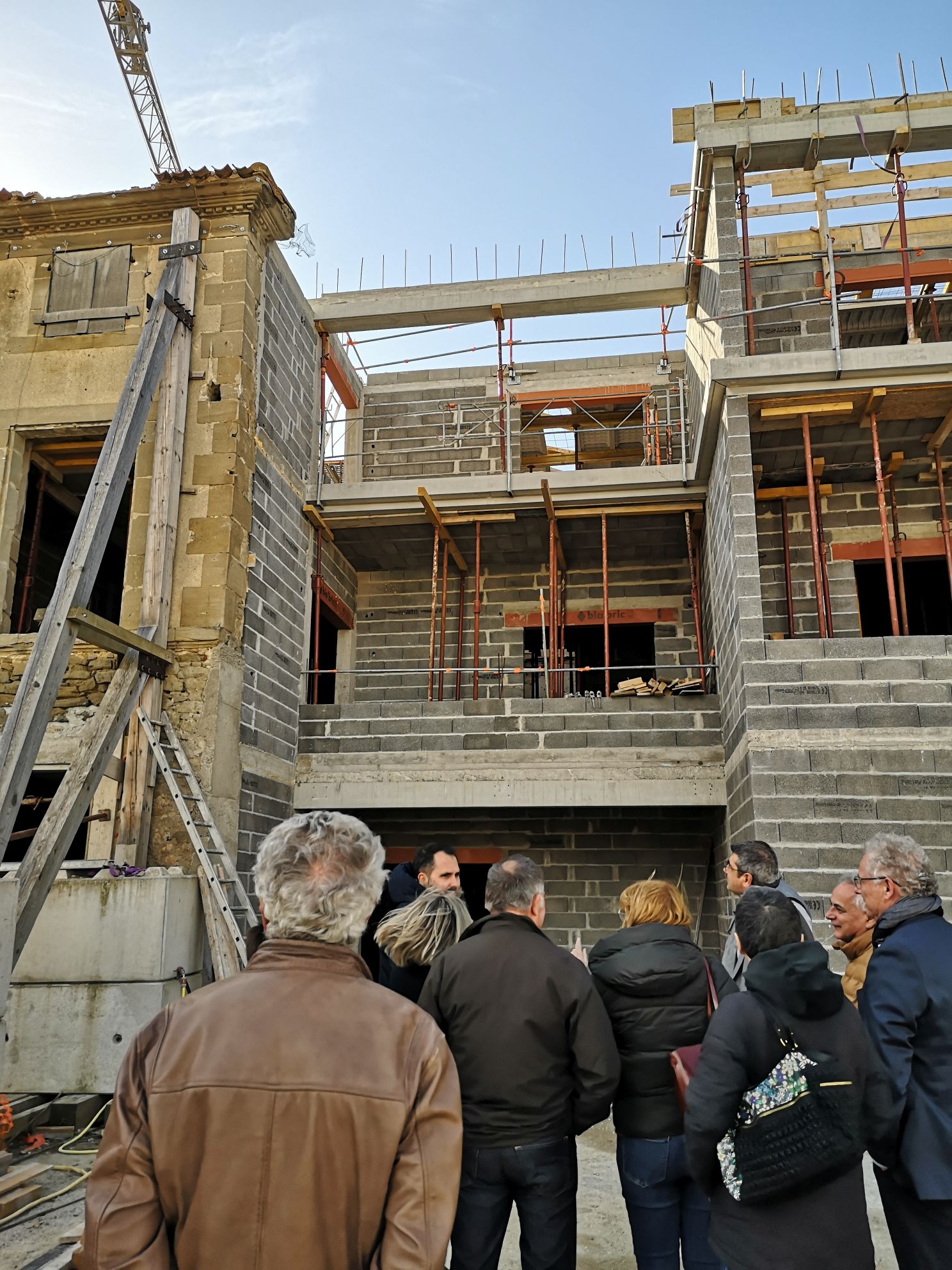 visite de chantier immeuble carnot à villepinte avec habitat audois