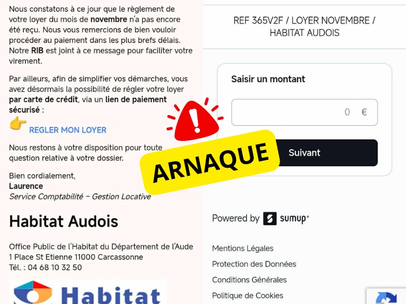 arnaque au loyer habitat audois